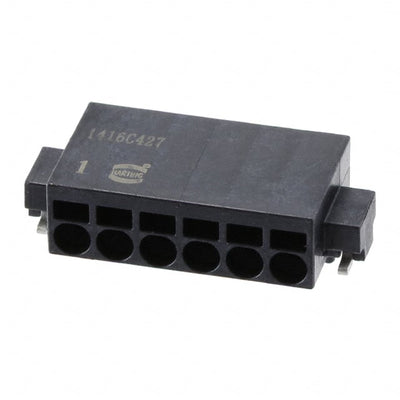 14010613102000 by HARTING - TERM BLK 6P SIDE ENT 2.54MM SMD