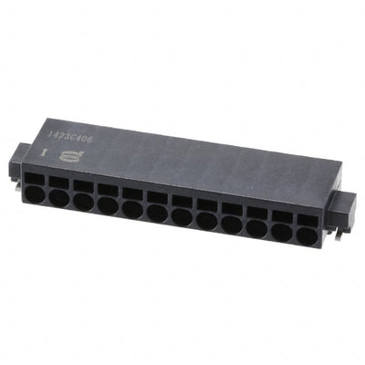 14011213102000 by HARTING - TERM BLK 12P SIDE ENT 2.54MM SMD