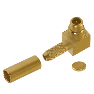 1408149-2 by TE Connectivity AMP Connectors - CONNECTOR MMCX PLUG R/A 50 OHM SOLDER