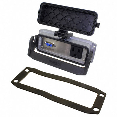 1415776 by Phoenix Contact - HEAVYPORT W/120V OUTLET 9P DSUB