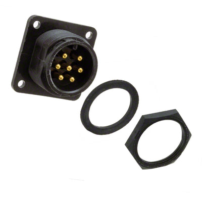 14182-7PG-3ES by Conxall/Switchcraft - CONNECTOR RECPT MALE 7P GOLD SLDR CUP