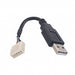 14193 by Bulgin - CABLE USB A TO 5 WAY CRIMP 100MM