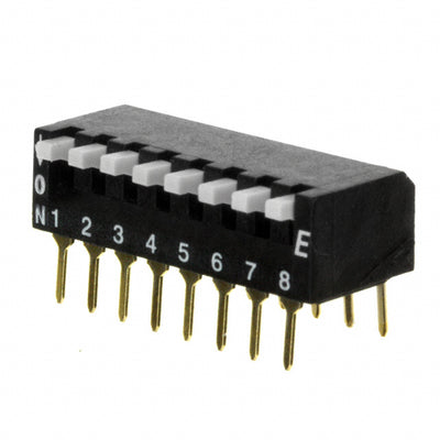 KAR08LAGT by E-Switch - SWITCH PIANO DIP SPST 25MA 24V