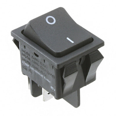 RB242D1121 by E-Switch - ROCKER SWITCH DPST 20A 125V