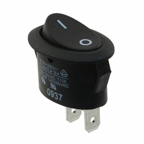 RE111C1121 by E-Switch - ROCKER SWITCH SPST 16A 125V