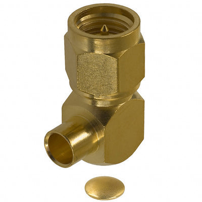 142-0694-101 by Cinch Connectivity Solutions Johnson - CONNECTOR SMA PLUG R/A 50 OHM SOLDER