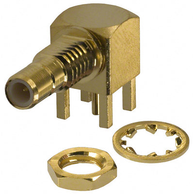 142184 by Amphenol RF - CONNECTOR SMB JACK R/A 50 OHM PCB