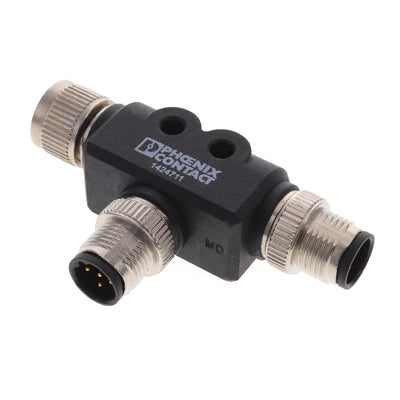 1424711 by Phoenix Contact - T DISTRIBUTOR 5POS M12 B-CODED