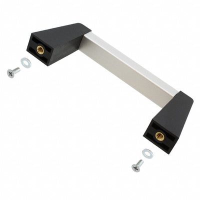 1427NBC by Hammond Manufacturing - HANDLE ALUM BLK/CLR MTG CTR 3.5