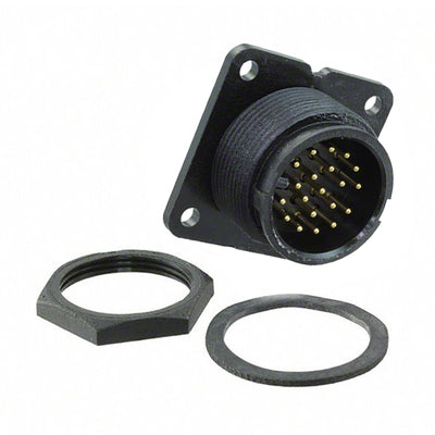 14282-20PG-300 by Conxall/Switchcraft - CONNECTOR RECPT MALE 20P GOLD SLDR CUP