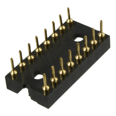 516-AG10D-ES by TE Connectivity AMP Connectors - CONNECTOR IC DIP SOCKET 16POS GOLD