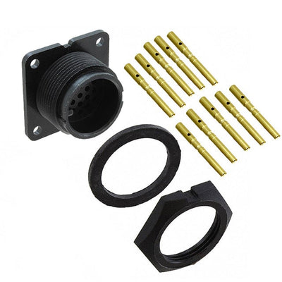 14380-10PG-300 by Conxall/Switchcraft - CONNECTOR RECPT MALE 10POS GOLD CRIMP