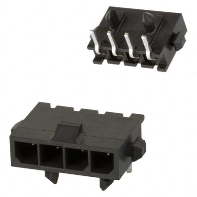 2-1445098-4 by TE Connectivity AMP Connectors - CONNECTOR HEADER R/A 4POS 3MM