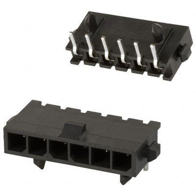 2-1445098-6 by TE Connectivity AMP Connectors - CONNECTOR HEADER R/A 6POS 3MM