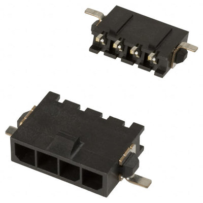 2-1445100-4 by TE Connectivity AMP Connectors - CONNECTOR HEADER SMD R/A 4POS 3MM