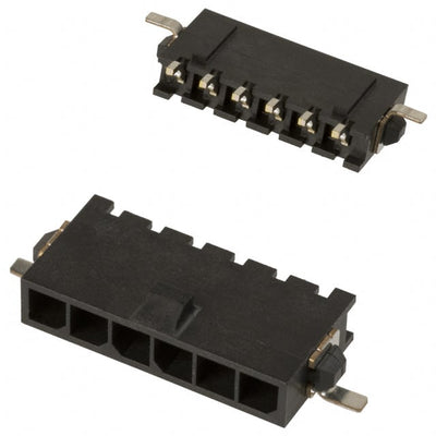 2-1445091-6 by TE Connectivity AMP Connectors - CONNECTOR HEADER SMD R/A 6POS 3MM