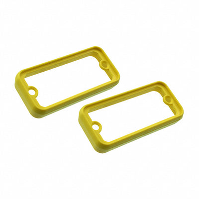 1455CBY by Hammond Manufacturing - BEZEL OPEN PLAS YELLOW 2/PACK