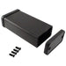 1455D802BK by Hammond Manufacturing - BOX ALUM BLACK 3.150""L X 1.673""W
