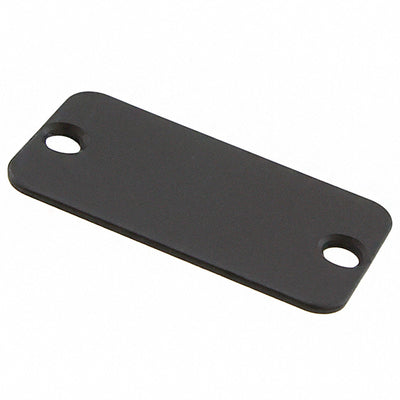 1455DALBK-10 by Hammond Manufacturing - END PANEL ALUMINUM BLACK 10/PACK