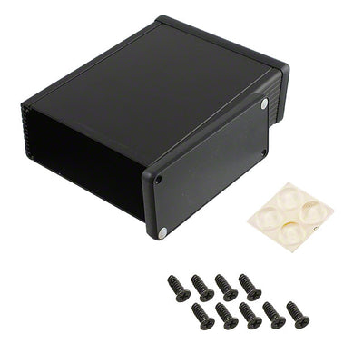 1455Q1601BK by Hammond Manufacturing - BOX ALUM BLACK 6.299""L X 4.921""W