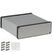 1455T1601 by Hammond Manufacturing - BOX ALUM NAT 6.299""L X 6.496""W