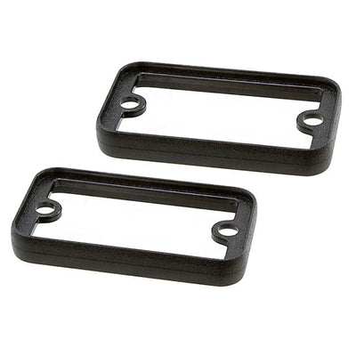 1455QBBK by Hammond Manufacturing - BEZEL OPEN PLASTIC BLACK 2/PACK