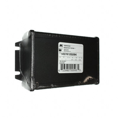 1457K1202BK by Hammond Manufacturing - BOX ALUM BLACK 5.118""L X 3.418""W