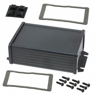 1457K1202EBK by Hammond Manufacturing - BOX ALUM BLACK 5.118""L X 3.418""W