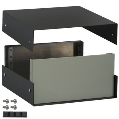 1458D4 by Hammond Manufacturing - BOX STEEL BLACK 8""L X 8""W