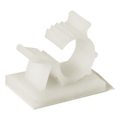 AKKL-3140A-19 by Essentra Components - CABLE CLIP C-TYPE NATURAL ADHESIVE