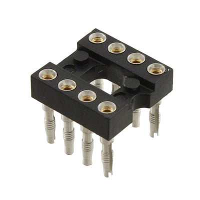 146-43-308-41-013000 by Mill-Max Manufacturing Corp. - CONNECTOR IC DIP SOCKET 8POS GOLD