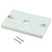 1479152-3 by TE Connectivity AMP Connectors - FACEPLATE SNGL GANG 1PORT WHITE