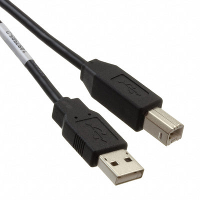 1487595-2 by TE Connectivity AMP Connectors - CABLE USB2.0 A PLUG TO B PLG 4.27