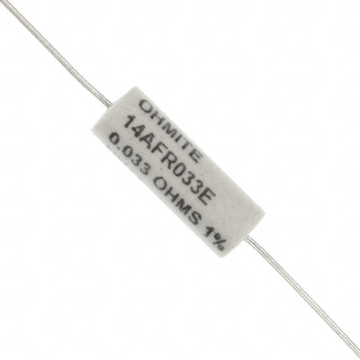 14AFR033E by Ohmite - RESISTOR 0.033 OHM 1% 4W AXIAL