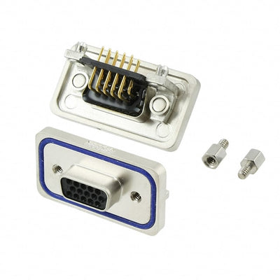 15-002243 by Conec - CONNECTOR D-SUB HD RCPT 15P R/A SLDR