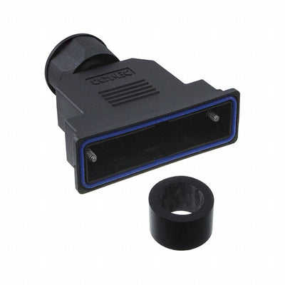 15-004730 by Conec - CONNECTOR BACKSHELL 25POS 180DEG BLK