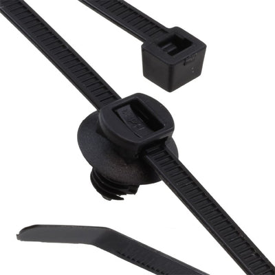 150-31091 by HellermannTyton - CABLE TIE LOCKING BLK 50LBS 7.87