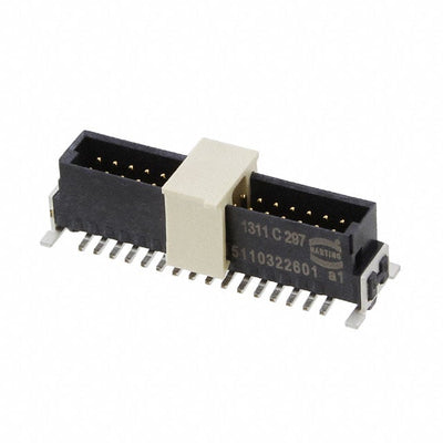 15110322601000 by HARTING - CONNECTOR HEADER SMD 32POS 1.27MM