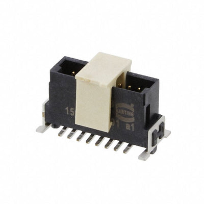 15120162601000 by HARTING - CONNECTOR HEADER SMD 16POS 1.27MM