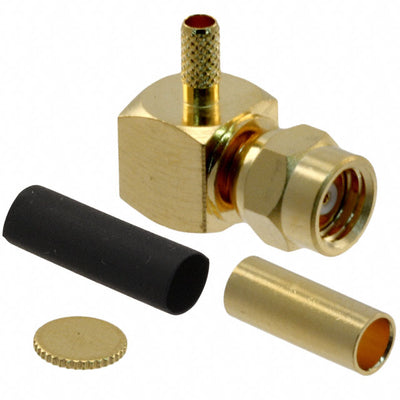 152107 by Amphenol RF - CONNECTOR SMC PLUG R/A 50 OHM SOLDER