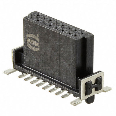 15220162601000 by HARTING - CONNECTOR RECPT 16POS 0.05 GOLD SMD
