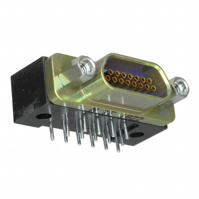 1532259-2 by TE Connectivity Aerospace, Defense and Marine - CONNECTOR MICRO-D RCPT 15POS R/A SLDR