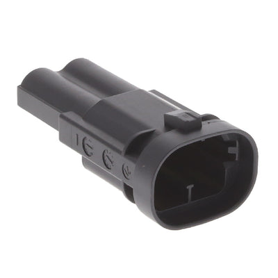 1544334-1 by TE Connectivity AMP Connectors - CONNECTOR MALE TAB HSG 0.315 2POS BLK