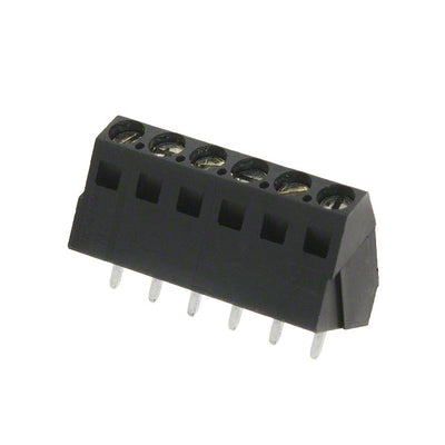 1546074-6 by TE Connectivity AMP Connectors - TERM BLOCK 6POS 35DEG 5.08MM PCB