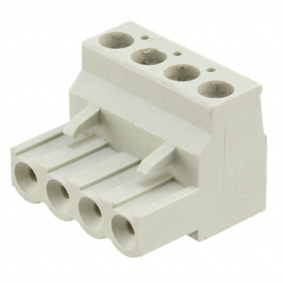 1546108-4 by TE Connectivity AMP Connectors - TERM BLOCK PLUG 4POS STR 5.08MM