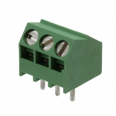 1546556-3 by TE Connectivity AMP Connectors - TERM BLOCK 3POS 55DEG 3.5MM PCB