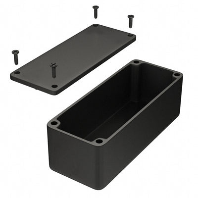 1550ABK by Hammond Manufacturing - BOX ALUM BLACK 3.504""L X 1.378""W