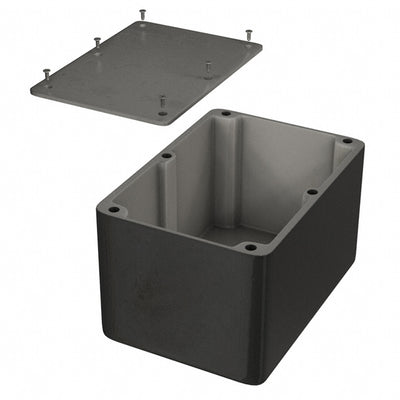 1550F by Hammond Manufacturing - BOX ALUM UNPTD 6.732""L X 4.764""W