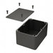 1550KBK by Hammond Manufacturing - BOX ALUM BLACK 5.512""L X 4.016""W