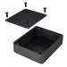 1550MBK by Hammond Manufacturing - BOX ALUM BLACK 4.740""L X 3.953""W